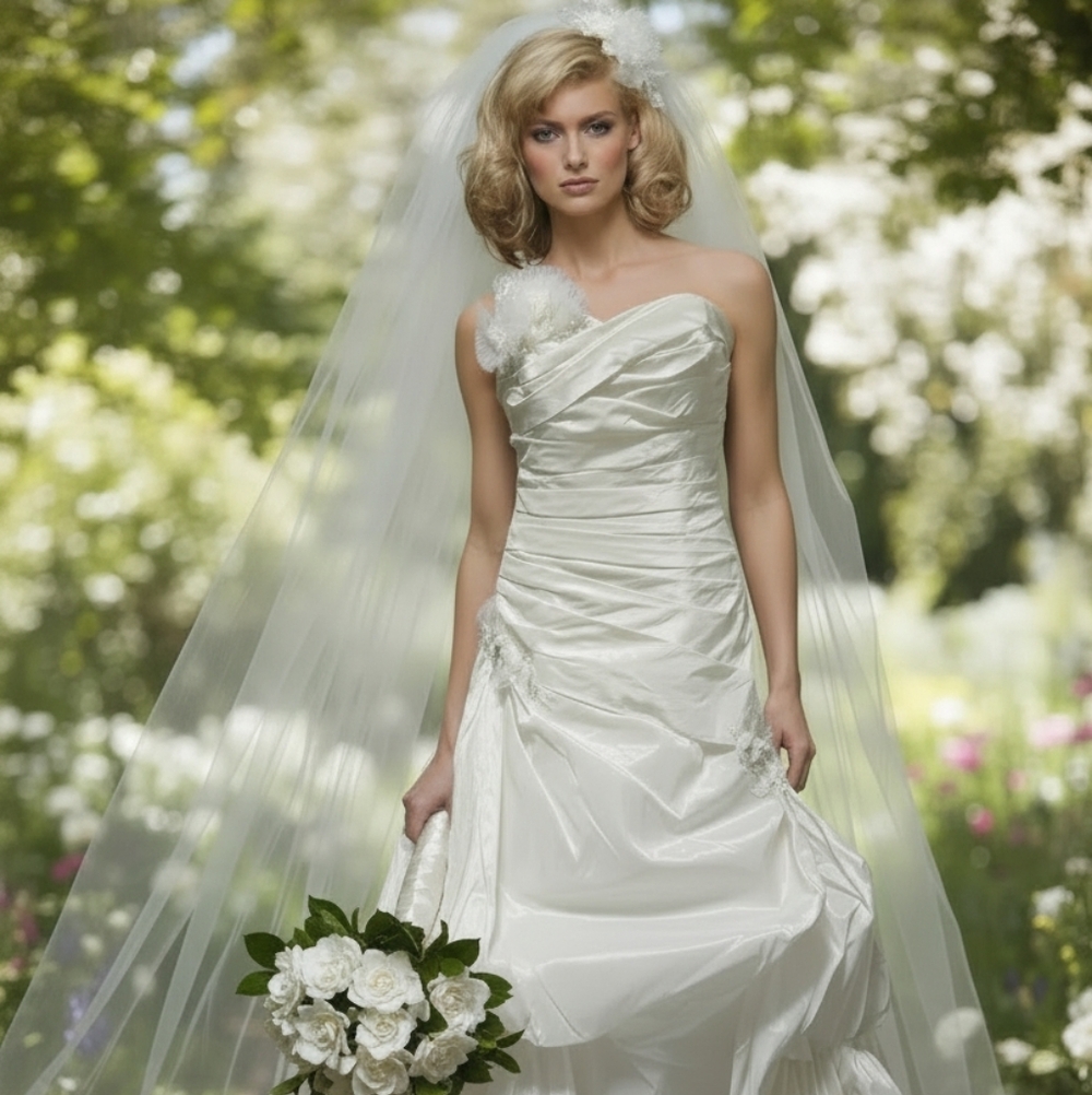 Cosmobella Romantic Wedding Gown - Size 12 in Candlelight Ivory - Former Sample